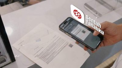 Aplikasi Sentuh Tanahku di Kantah Jakarta Barat