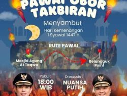 Malam Takbiran di Bengkulu Meriah: Zikir, Pawai Obor, dan Takbir Akbar