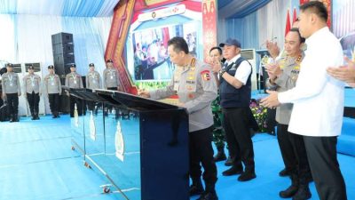 Kapolri Resmikan 57 Jembatan Merah Putih di Sumsel