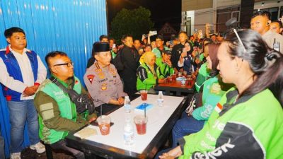 Kapolri Serap Aspirasi Ojol di Kedai Ado Presisi Sumsel