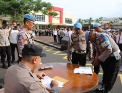 Polda Bengkulu Cek 111 Personel Pemegang Senpi Dinas