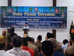 Buka Puasa HUT Satpol PP, Wali Kota Bengkulu Puji Kinerja Penegak Perda