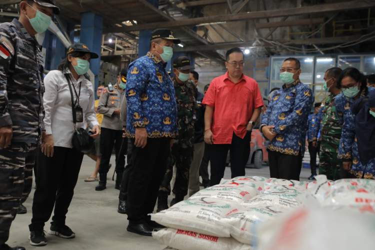 Bupati Asahan bersama Forkopimda meninjau jalur mudik dan gudang Bulog Kisaran