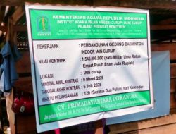 Proyek Badminton IAIN Curup Disorot, Diduga Langgar Aturan