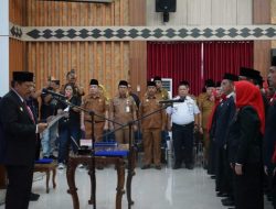 Wagub Mian Lantik 54 Pejabat Eselon III Pemprov Bengkulu