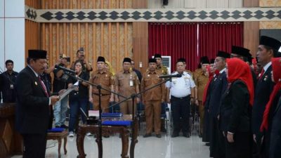 Wagub Mian Lantik 54 Pejabat Eselon III Pemprov Bengkulu