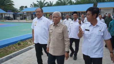 Wakil Gubernur Sumatera Utara meninjau fasilitas SMAN Rahuning di Kecamatan Rahuning Kabupaten Asahan