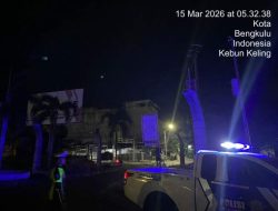 Satlantas Polresta Bengkulu Patroli Subuh, Cegah Balap Liar di Tugu Pena