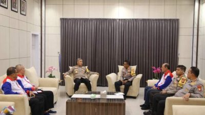 Kapolda Bengkulu Irjen Pol Mardiyono menerima kunjungan pengurus PBVSI Provinsi Bengkulu dalam rangka silaturahmi dan kerja sama olahraga