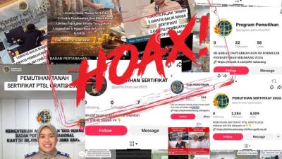 Kepala Biro Humas ATR/BPN Shamy Ardian memberikan klarifikasi tentang pemutihan sertipikat tanah di Jakarta