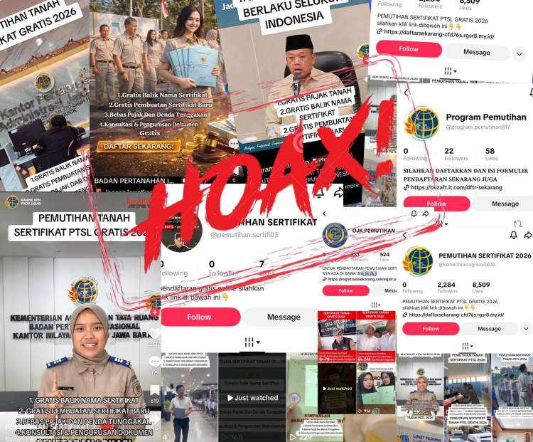 Kepala Biro Humas ATR/BPN Shamy Ardian memberikan klarifikasi tentang pemutihan sertipikat tanah di Jakarta