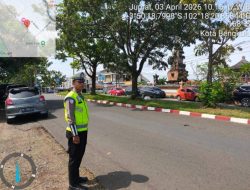 Satlantas Amankan Lalin Paskah di GMI Getsemani