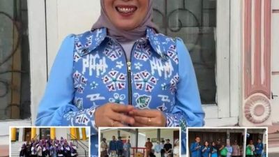 Pera Hariyani menyerahkan bantuan kepada warga korban bencana di Rejang Lebong dan mengunjungi sekolah luar biasa