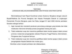 Helmi Hasan Larang Suap dan Gratifikasi, Tegas Awasi Pejabat