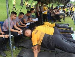Kapolda Bengkulu Pimpin Tes Kesamaptaan Jasmani Personel