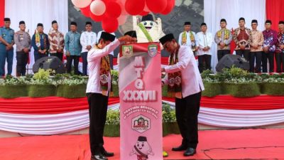 Sekda Bengkulu membuka launching MTQ XXXVII tingkat provinsi di Taman Wisata Kota Seluma