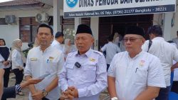 serah terima jabatan kadis dispora kota bengkulu dari rozi ismariandi kepada eka saputra di kantor dispora