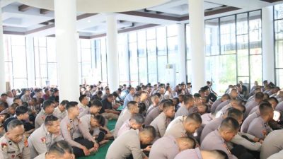 Kegiatan pembinaan rohani lintas agama personel Polda Bengkulu di pagi hari