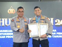 Borong Dua Penghargaan, Humas Polda Bengkulu Bikin Heboh Rakernis Polri 2026