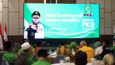Gubernur Bengkulu Helmi Hasan menghadiri Muscab PKB di Hotel Mercure Bengkulu bersama jajaran pengurus partai