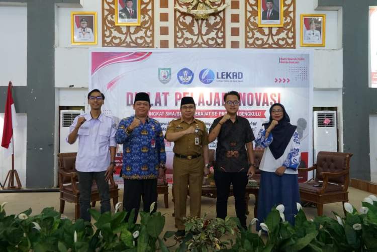 Pelajar Bengkulu mengikuti pelatihan literasi media dan kepemimpinan digital di Gedung Gubernur