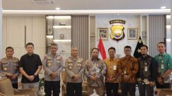 Kapolda Bengkulu Mardiyono menerima kunjungan silaturahmi Executive GM Pertamina Patra Niaga Sumbagsel di ruang kerja Kapolda