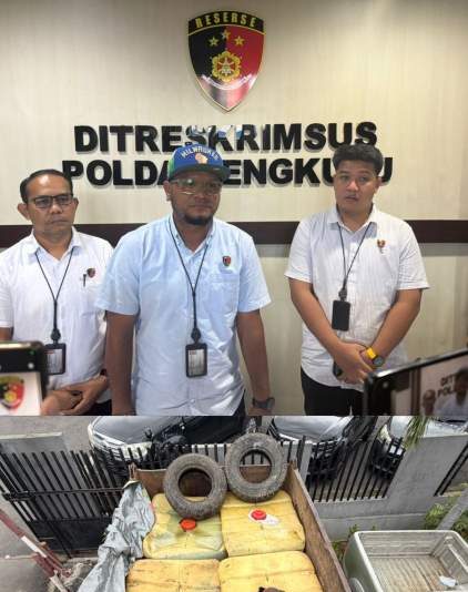 Polisi mengamankan BBM subsidi Bio Solar dan dump truck dalam kasus penyalahgunaan di Bengkulu